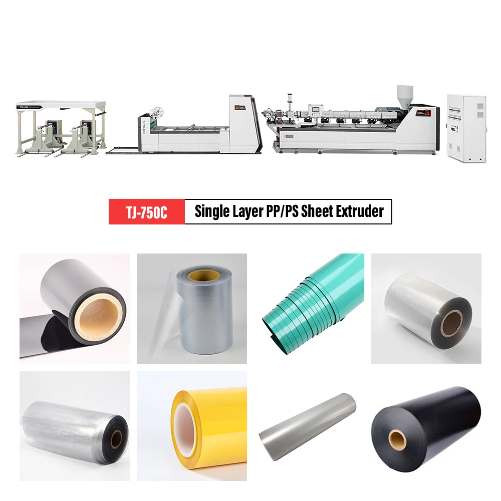 Fully Automatic Pp Ps Single Layer Sheet Extrusion Line